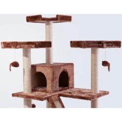 Frisco 72-in Large Base Faux Fur Cat Tree & Condo -Frisco Pet Hub 101809 PT2. AC SS1800 V1584452233