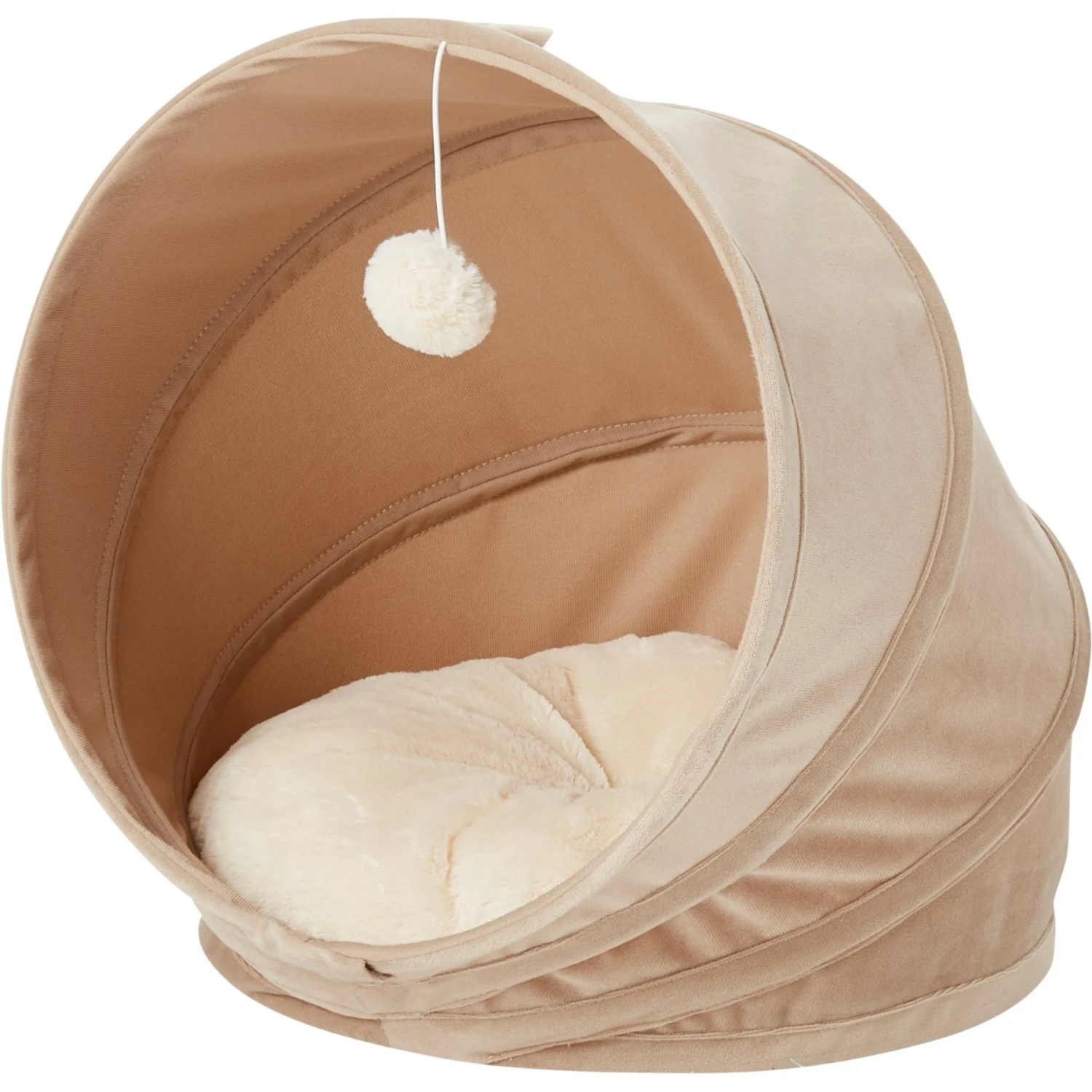 Frisco Foldable Canopy Cat Bed, Sandy Beige Frisco Foldable Canopy Cat Bed, Sandy Beige -Frisco Pet Hub 140164 PT1. AC SS1800 V1565384032
