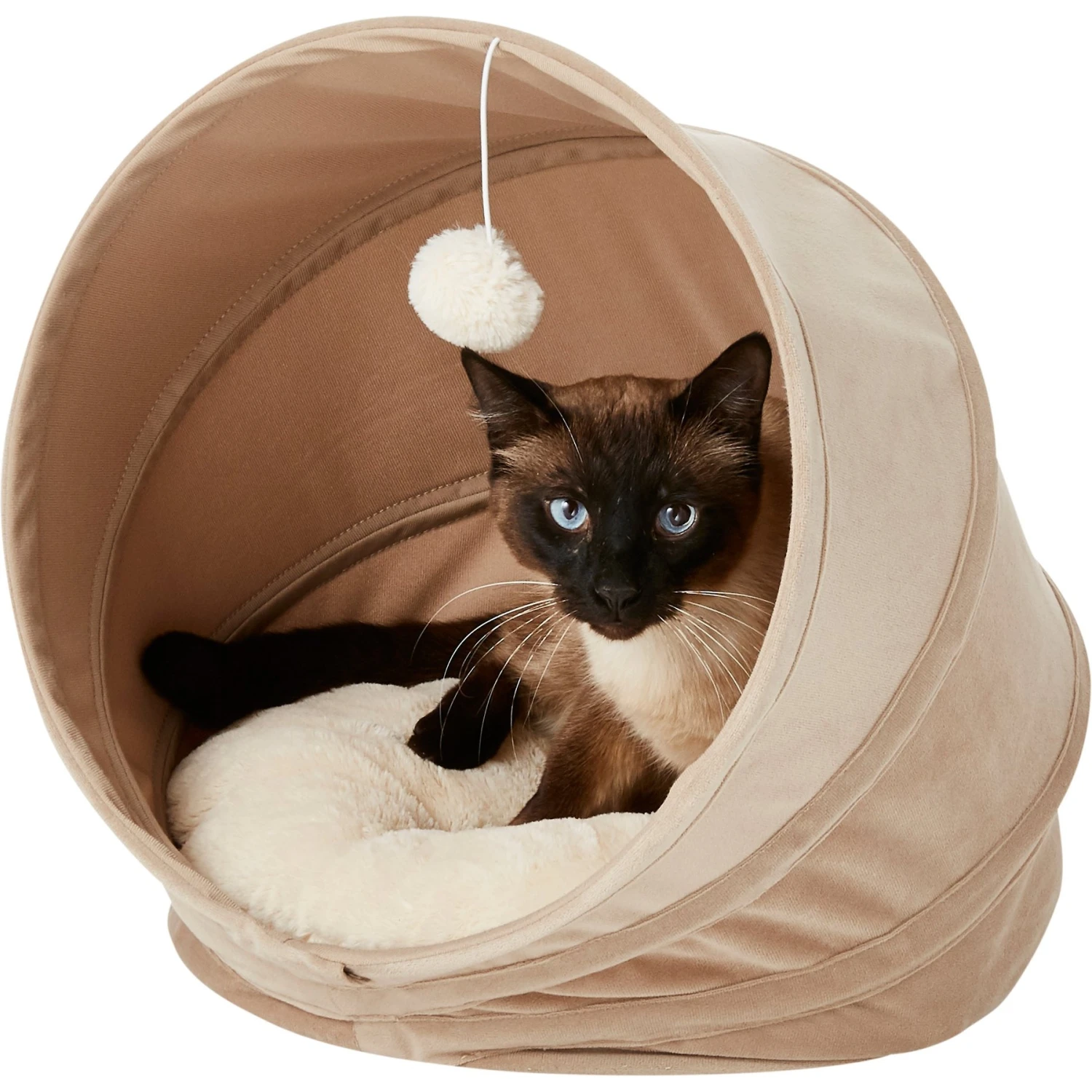 Frisco Foldable Canopy Cat Bed, Sandy Beige Frisco Foldable Canopy Cat Bed, Sandy Beige -Frisco Pet Hub 140164 PT4. AC SS1800 V1565383626