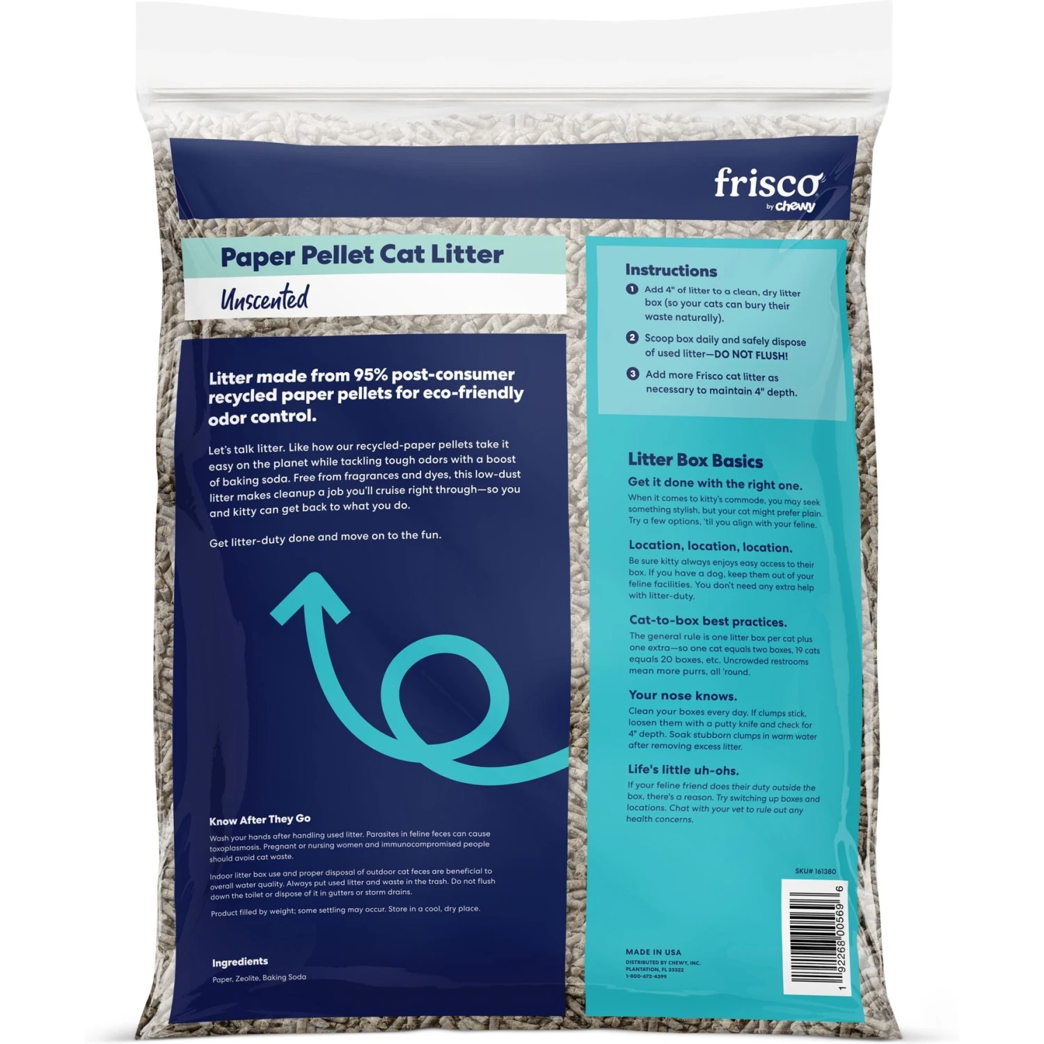 Frisco Unscented Non-Clumping Recycled Paper Cat Litter Frisco Unscented Non-Clumping Recycled Paper Cat Litter -Frisco Pet Hub 161380 PT2. AC SS1800 V1657656016