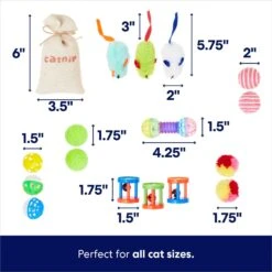 Frisco Plush, Teaser, Ball & Tunnel Variety Pack Cat Toy With Catnip -Frisco Pet Hub 169688 PT3. AC SS1800 V1692190912