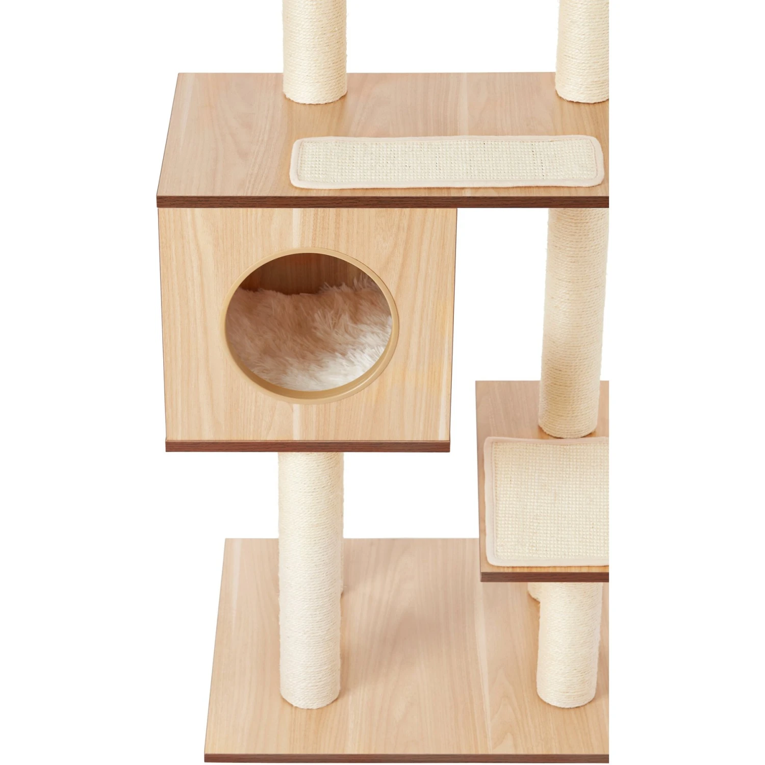 Frisco 47.5-in Modern Cat Tree & Condo Frisco 47.5-in Modern Cat Tree & Condo -Frisco Pet Hub 177904 PT2. AC SS1800 V1584452278