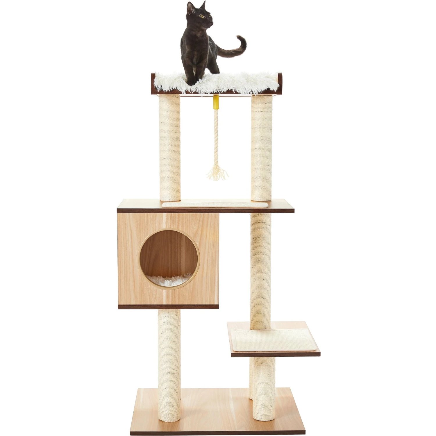 Frisco 47.5-in Modern Cat Tree & Condo Frisco 47.5-in Modern Cat Tree & Condo -Frisco Pet Hub 177904 PT4. AC SS1800 V1584453102