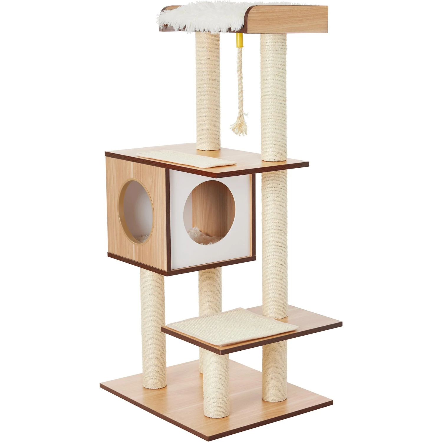 Frisco 47.5-in Modern Cat Tree & Condo Frisco 47.5-in Modern Cat Tree & Condo -Frisco Pet Hub 177904 PT5. AC SS1800 V1584453379
