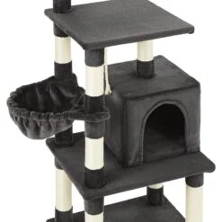 Frisco 59-in Faux Fur Cat Tree & Condo -Frisco Pet Hub 180387 PT4. AC SS1800 V1584453197