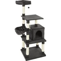 Frisco 59-in Faux Fur Cat Tree & Condo -Frisco Pet Hub 180387 PT7. AC SS1800 V1584453462