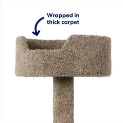 Frisco 65-in Real Carpet Wooden Cat Tree -Frisco Pet Hub 208934 PT2. AC SS1800 V1667229260