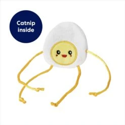Frisco Plush Dangly Egg Buddy Cat Toy With Catnip -Frisco Pet Hub 213844 PT2. AC SS1800 V1691783969