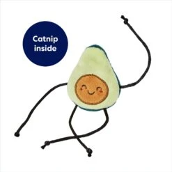 Frisco Dangly Avocado Buddy Plush Cat Toy With Catnip -Frisco Pet Hub 213846 PT2. AC SS1800 V1691783910