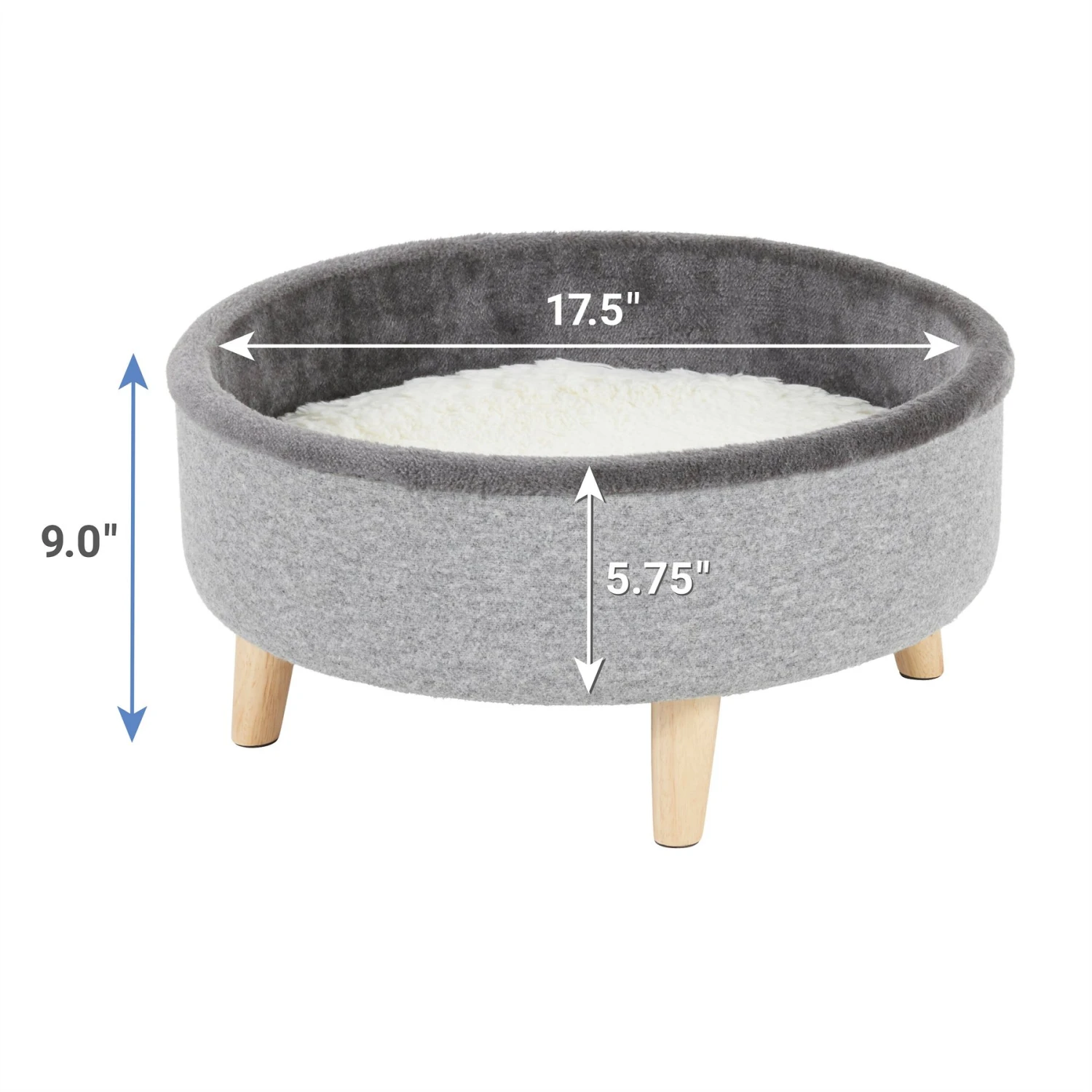 Frisco Modern Round Elevated Cat Bed Frisco Modern Round Elevated Cat Bed -Frisco Pet Hub 214363 PT1. AC SS1800 V1603948077