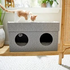 Frisco Double Cube Stackable And Collapsible Cat Condo