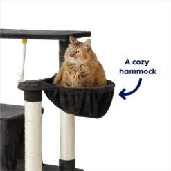 Frisco 66-in Cat Tree With Bed, Condo, Lounge Basket & Top Perch -Frisco Pet Hub 214381 PT2. AC SS1800 V1667229521