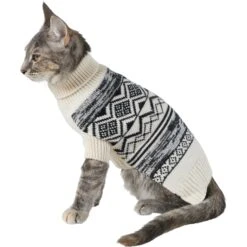 Frisco Black & Cream Turtleneck Sweater -Frisco Pet Hub 223850 PT2. AC SS1800 V1599480992