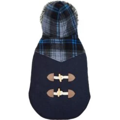 Frisco Plaid Hooded Insulated Dog & Cat Peacoat -Frisco Pet Hub 223874 PT5. AC SS1800 V1599160901