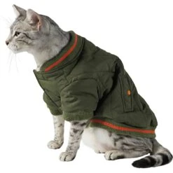 Frisco Mediumweight Insulated Quilted Bomber Dog & Cat Coat -Frisco Pet Hub 223977 PT2. AC SS1800 V1608820392