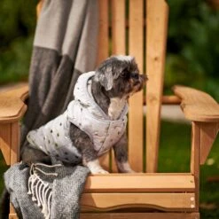 Frisco Mediumweight Silver Polka Dotted Insulated Dog & Cat Coat -Frisco Pet Hub 224017 PT7. AC SS1800 V1601579462