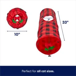 Frisco Holiday Buffalo Plaid Foldable Play Tunnel Cat Toy With Catnip 1 Frisco Holiday Buffalo Plaid Foldable Play Tunnel Cat Toy With Catnip -Frisco Pet Hub 228549 PT1. AC SS1800 V1694812848