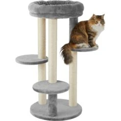 Frisco 41-in Faux Fur Cat Tree 2 Frisco 41-in Faux Fur Cat Tree -Frisco Pet Hub 236538 PT2. AC SS1800 V1615987393