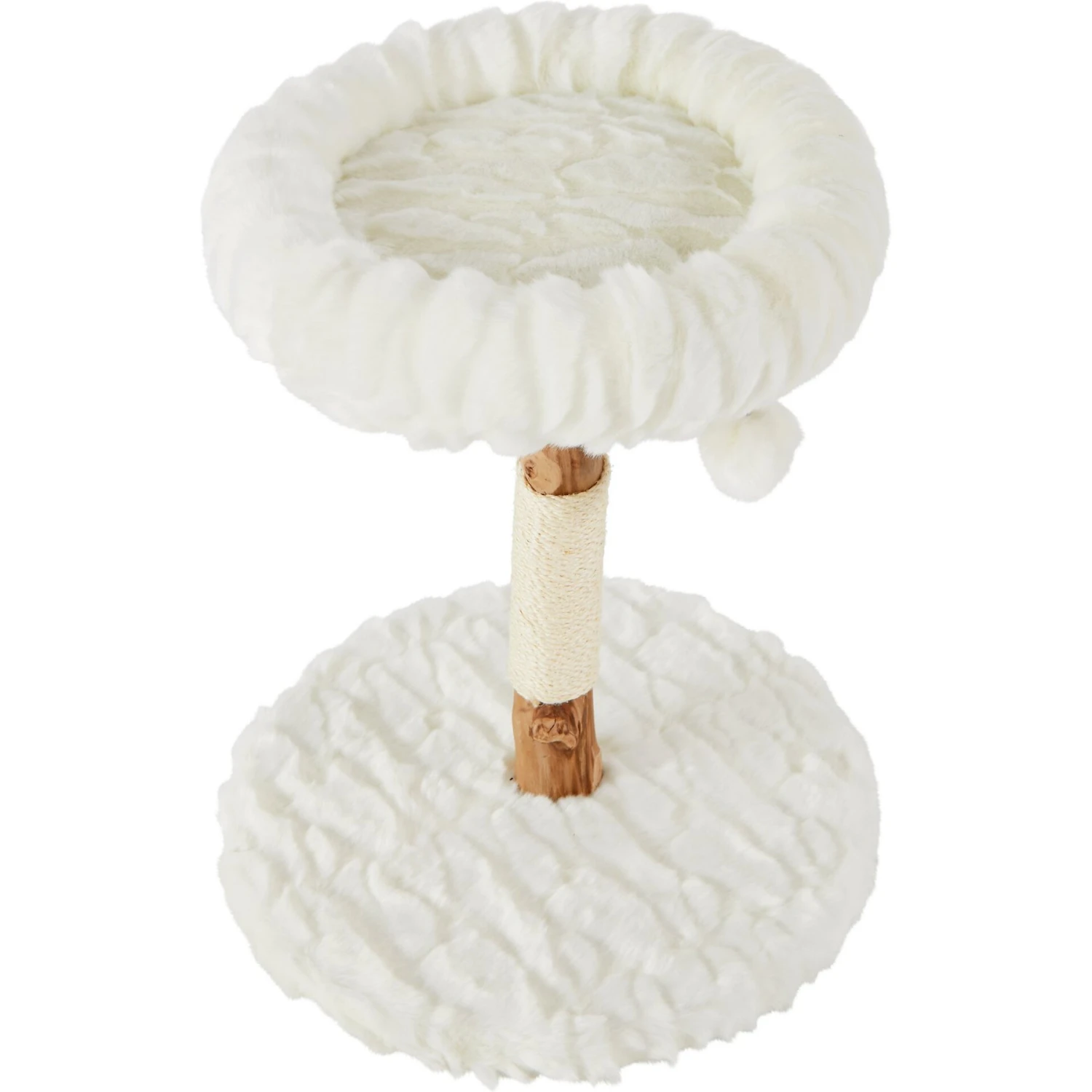 Frisco Natural Wood Modern Cat Tree with Toy, Ivory, Small Frisco Natural Wood Modern Cat Tree With Toy, Ivory, Small -Frisco Pet Hub 236559 PT3. AC SS1800 V1615987410