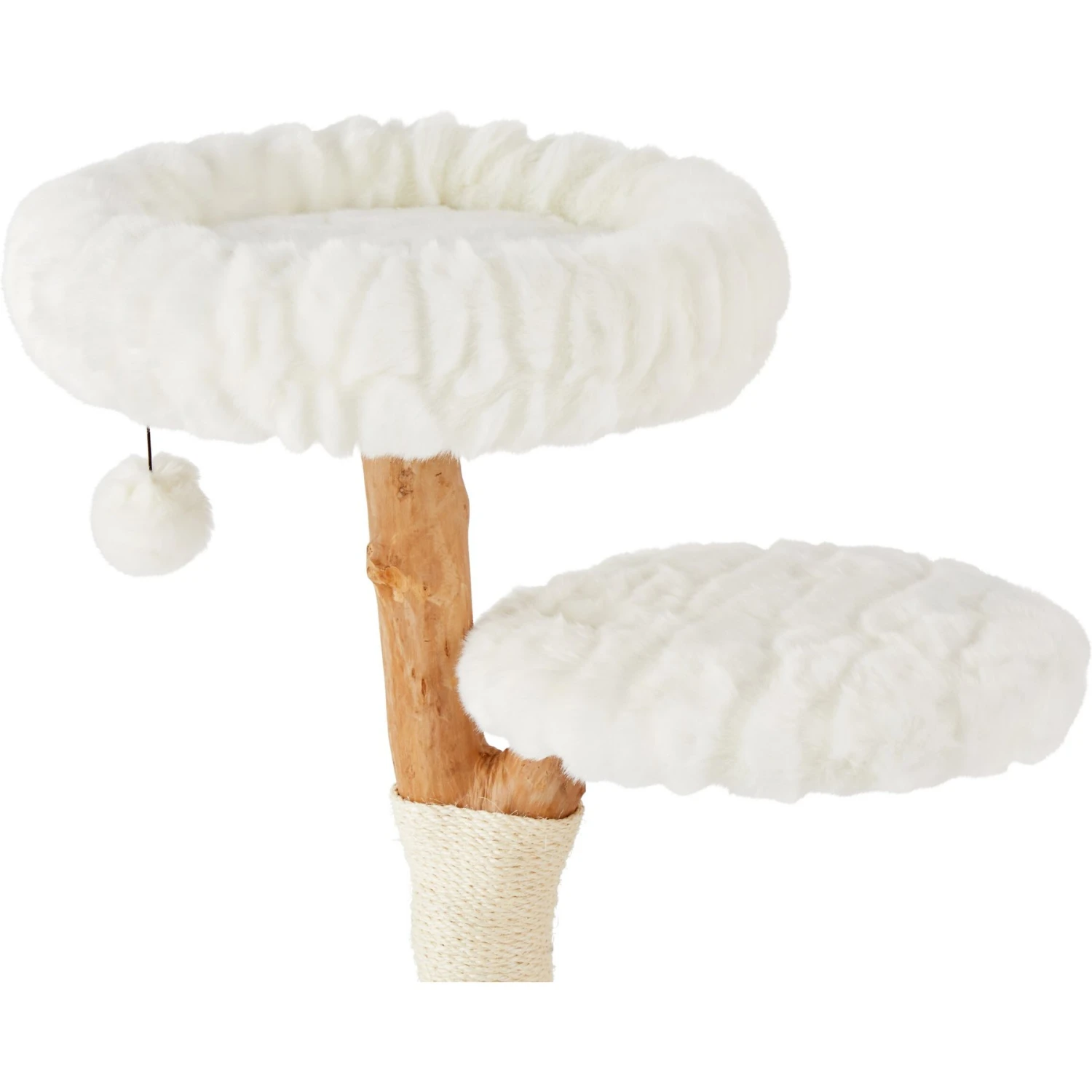 Frisco Natural Wood Modern Cat Tree with Toy, Ivory, Medium Frisco Natural Wood Modern Cat Tree With Toy, Ivory, Medium -Frisco Pet Hub 236561 PT3. AC SS1800 V1615987381