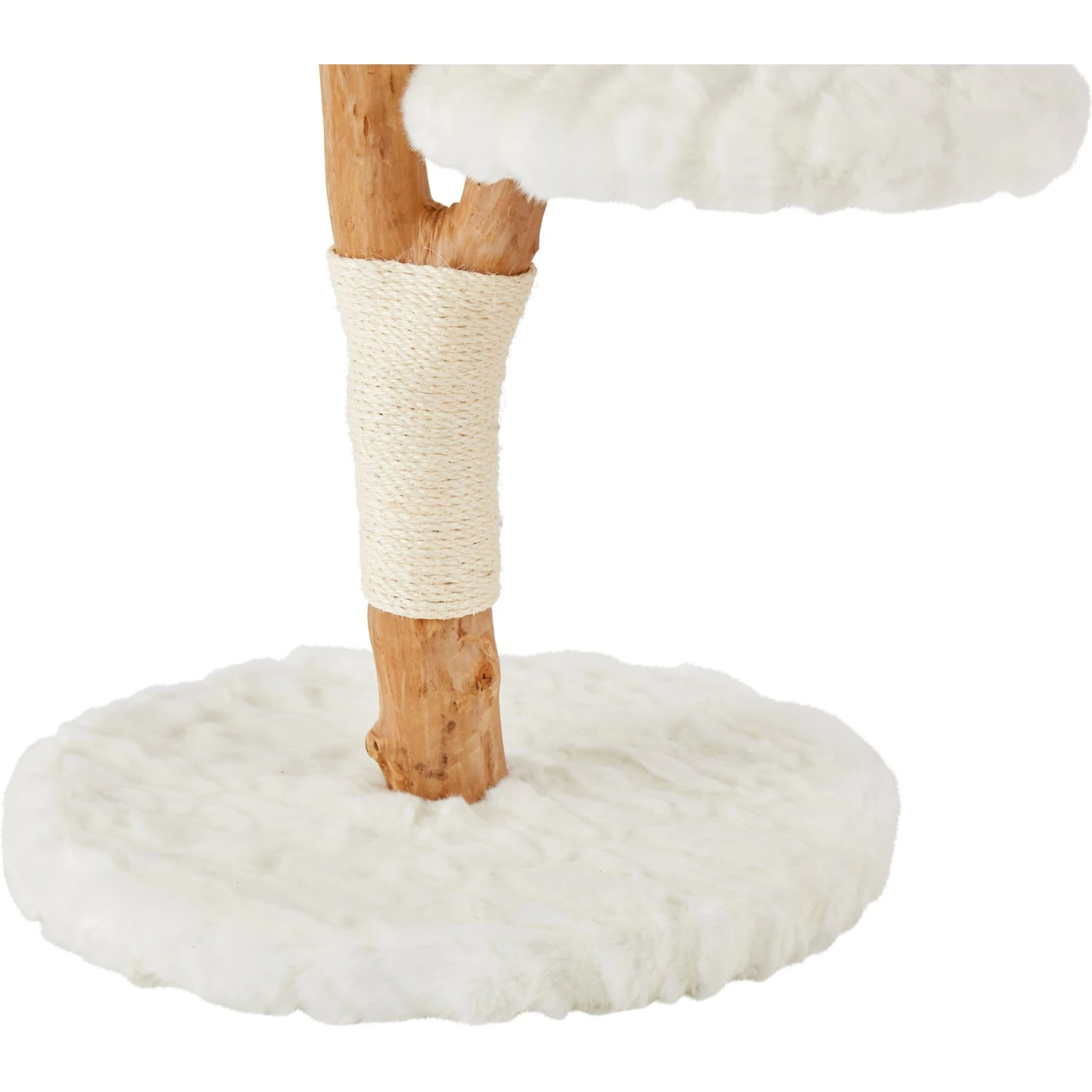 Frisco Natural Wood Modern Cat Tree with Toy, Ivory, Medium Frisco Natural Wood Modern Cat Tree With Toy, Ivory, Medium -Frisco Pet Hub 236561 PT5. AC SS1800 V1615988825