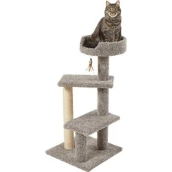 Frisco 41.5-in Real Carpet Wooden Cat Tree -Frisco Pet Hub 244527 PT2. AC SS1800 V1603328533