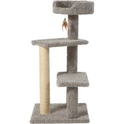 Frisco 41.5-in Real Carpet Wooden Cat Tree -Frisco Pet Hub 244527 PT3. AC SS1800 V1603202563