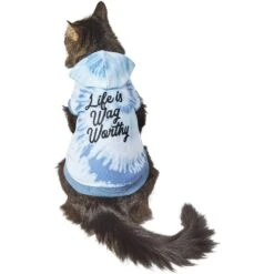 Frisco Life Is Wag Worthy Tiedye Print Dog & Cat Hoodie -Frisco Pet Hub 249094 PT2. AC SS1800 V1644959829