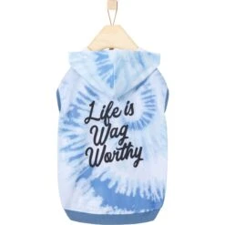 Frisco Life Is Wag Worthy Tiedye Print Dog & Cat Hoodie -Frisco Pet Hub 249094 PT3. AC SS1800 V1614658652