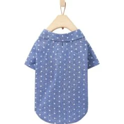 Frisco Polka Dot Chambray Dog & Cat Button Up Shirt -Frisco Pet Hub 249162 PT4. AC SS1800 V1624607854