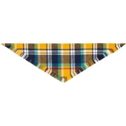 Frisco Blue/Yellow Plaid Dog & Cat Flannel Bandana 4 Frisco Blue/Yellow Plaid Dog & Cat Flannel Bandana -Frisco Pet Hub 267901 PT4. AC SS1800 V1637689929
