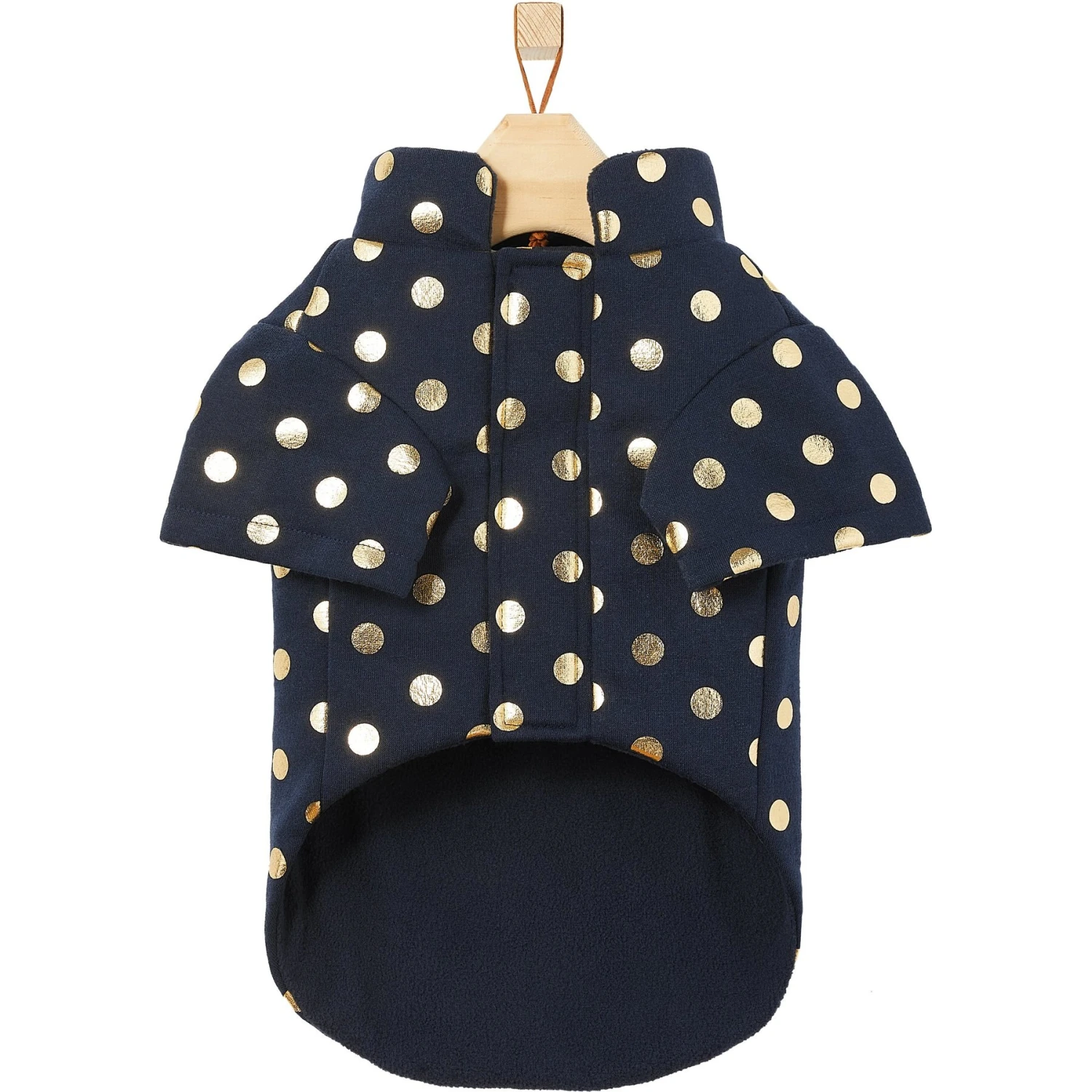 Frisco Lightweight Gold Dotted Dog & Cat Jacket, Navy Frisco Lightweight Gold Dotted Dog & Cat Jacket, Navy -Frisco Pet Hub 268247 PT5. AC SS1800 V1628824894