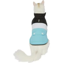 Frisco Mediumweight Colorblock Insulated Dog & Cat Puffer Coat With Pocket, Blue -Frisco Pet Hub 268311 PT2. AC SS1800 V1628785016