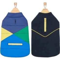 Frisco Mediumweight Colorblock 2-in-1 Dog & Cat Fleece Coat -Frisco Pet Hub 268350 PT4. AC SS1800 V1628780451