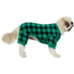 Frisco Dog & Cat Cozy Plush Fleece PJs, Green Plaid 2 Frisco Dog & Cat Cozy Plush Fleece PJs, Green Plaid -Frisco Pet Hub 268517 PT2. AC SS1800 V1637669565
