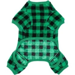 Frisco Dog & Cat Cozy Plush Fleece PJs, Green Plaid 4 Frisco Dog & Cat Cozy Plush Fleece PJs, Green Plaid -Frisco Pet Hub 268517 PT4. AC SS1800 V1637682124