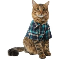 Frisco Multi-Plaid Dog & Cat Flannel Shirt -Frisco Pet Hub 268588 PT3. AC SS1800 V1637675820