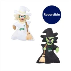 Frisco Halloween Good Witch, Bad Witch Reversible Plush Cat Toy With Catnip -Frisco Pet Hub 270301 PT2. AC SS1800 V1689872847