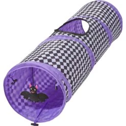 Frisco Halloween Checkered Foldable Play Tunnel Cat Toy With Catnip -Frisco Pet Hub 271304 PT2. AC SS1800 V1690571954