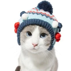 Frisco Pom Pom Dog & Cat Knitted Hat -Frisco Pet Hub 276307 PT3. AC SS1800 V1631303197