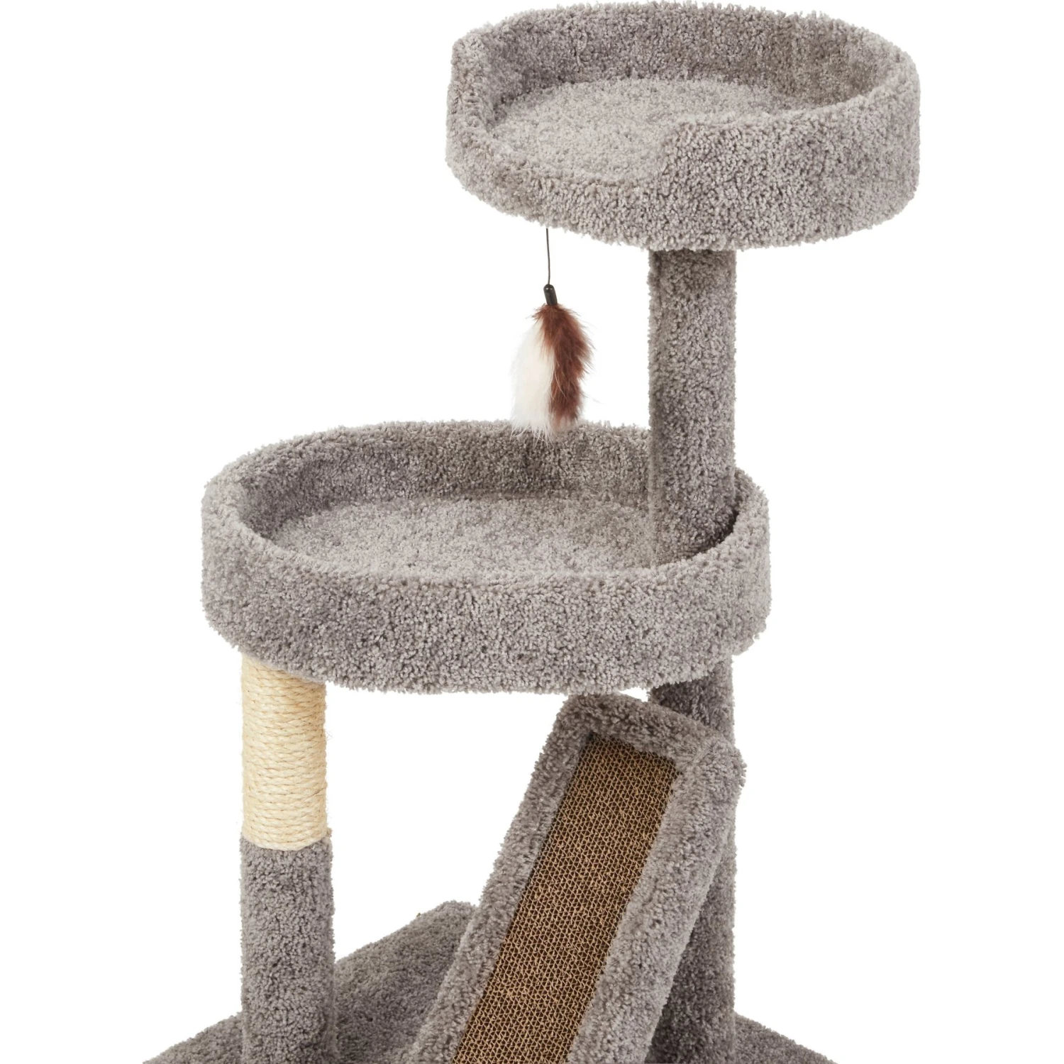 Frisco 44-in Real Carpet Cat Tree with Replaceable Corrugate Scratcher Frisco 44-in Real Carpet Cat Tree With Replaceable Corrugate Scratcher -Frisco Pet Hub 282757 PT3. AC SS1800 V1621949247