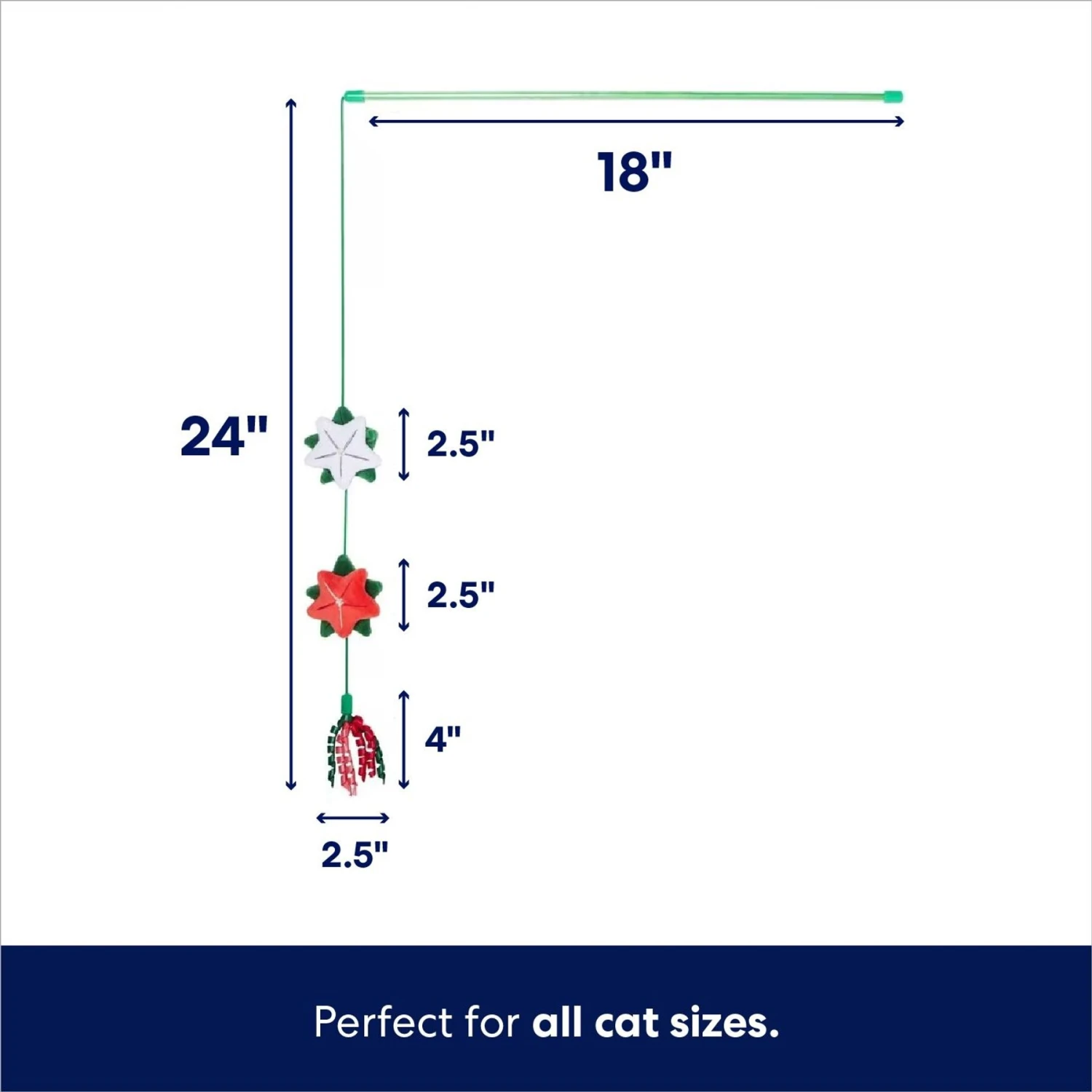 Frisco Winter Flowers Teaser Cat Toy with Catnip Frisco Winter Flowers Teaser Cat Toy With Catnip -Frisco Pet Hub 287275 PT1. AC SS1800 V1695046485