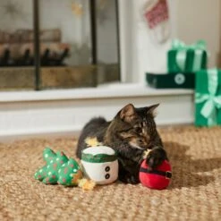 Frisco Holiday Candles Plush Cat Toy With Catnip -Frisco Pet Hub 287357 PT3. AC SS1800 V1632776526