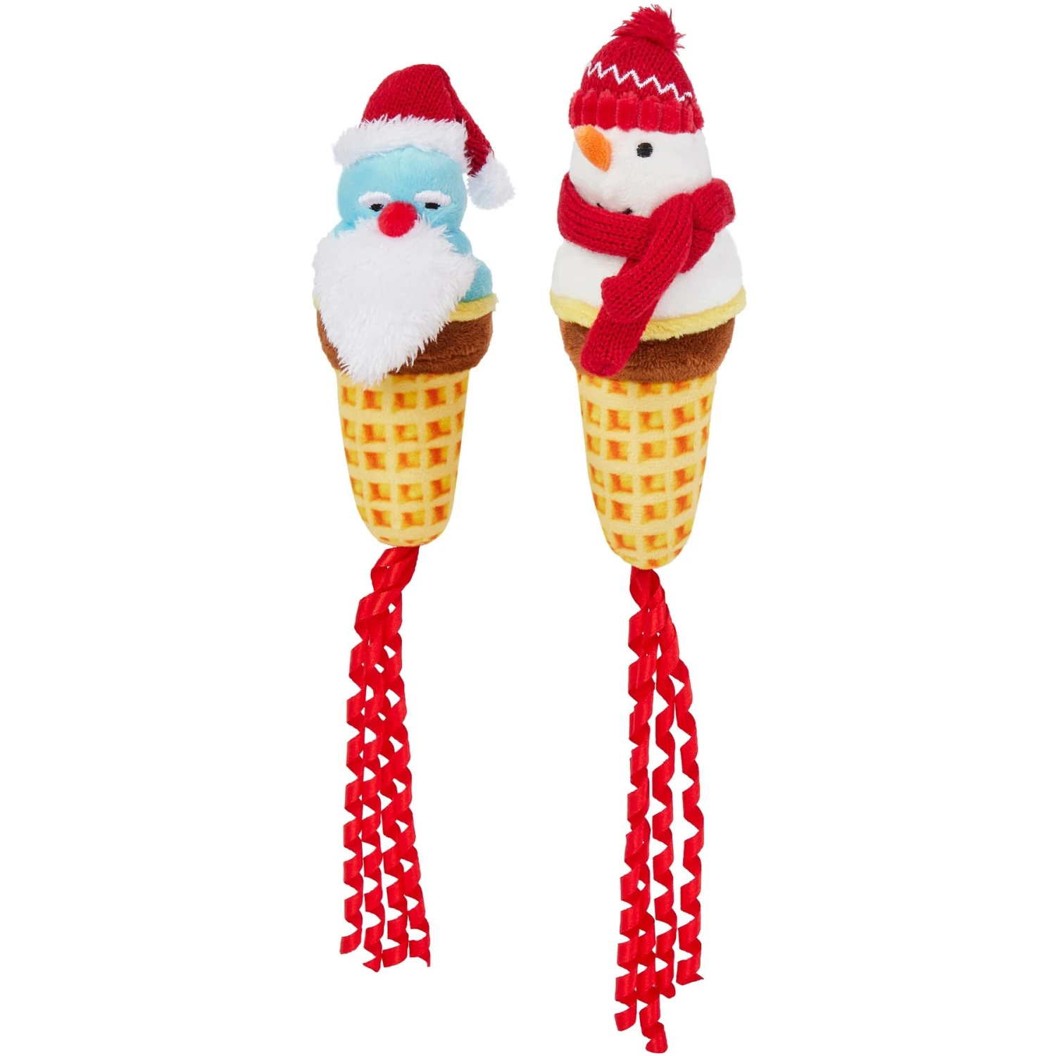 Frisco Holiday Santa & Snowman Ice Cream Cones Plush Cat Toy with Catnip, 2 count Frisco Holiday Santa & Snowman Ice Cream Cones Plush Cat Toy With Catnip, 2 Count -Frisco Pet Hub 287373 MAIN. AC SS1800 V1632775688