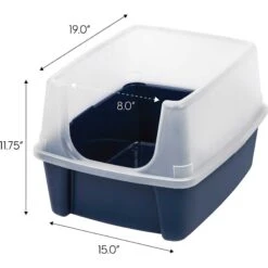 Frisco Plastic Litter Scooper With Caddy & IRIS USA Open Top Litter Box With Scatter Shield -Frisco Pet Hub 298166 PT5. AC SS1800 V1623196667