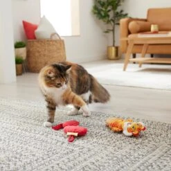 Frisco Lunar New Year Lantern & Tiger Plush Kicker Cat Toy With Catnip -Frisco Pet Hub 298899 PT3. AC SS1800 V1640268996