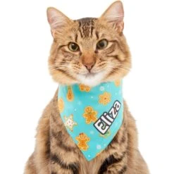Frisco Gingerbread Cookie Personalized Dog & Cat Bandana -Frisco Pet Hub 301361 PT7. AC SS1800 V1628100087