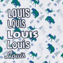 Frisco Buffalo Plaid Winter Animals Personalized Dog & Cat Bandana -Frisco Pet Hub 301365 PT4. AC SS1800 V1627655260