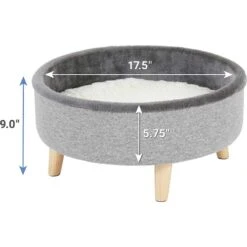 Frisco Modern Round Elevated Cat Bed & Frisco Modern Tunnel Elevated Cat Bed -Frisco Pet Hub 303470 PT2. AC SS1800 V1623057757