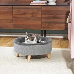 Frisco Modern Round Elevated Cat Bed & Frisco Modern Tunnel Elevated Cat Bed -Frisco Pet Hub 303470 PT4. AC SS1800 V1623068864